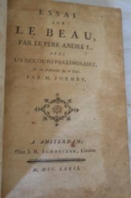 Essai Sur le Beau 1767, for sale